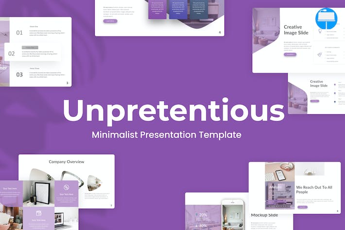 紫色极简风格商务商业keynote模板 - 顶尖PPT