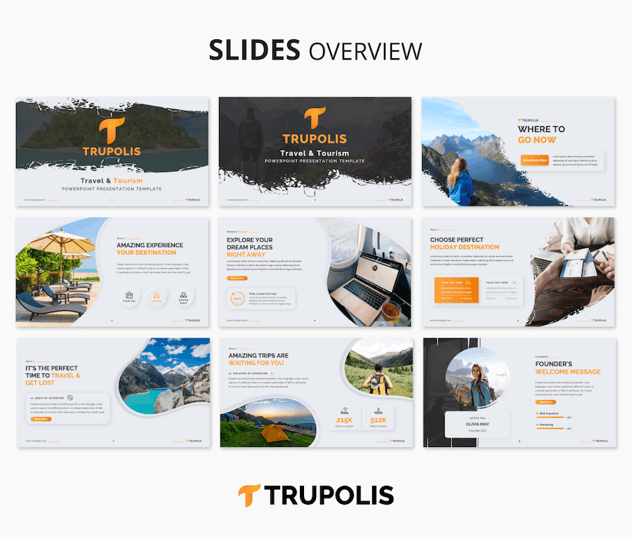 旅游景点介绍及行程规划PPT模板 - 顶尖PPT