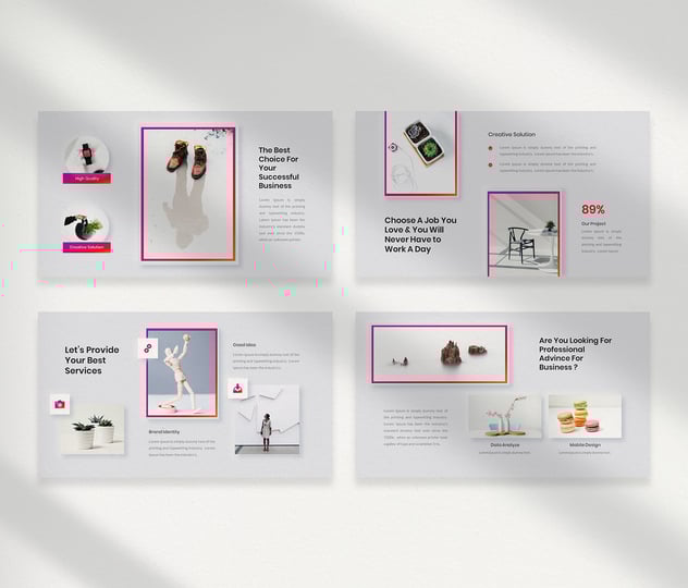 新拟态风格国外通用PPT模板 - 顶尖PPT