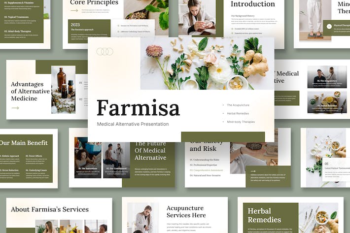 医疗诊疗替代方案展示PPT模板 - 顶尖PPT