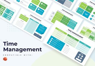 时间管理效率提升信息图表PPT模板 Retry - 顶尖PPT