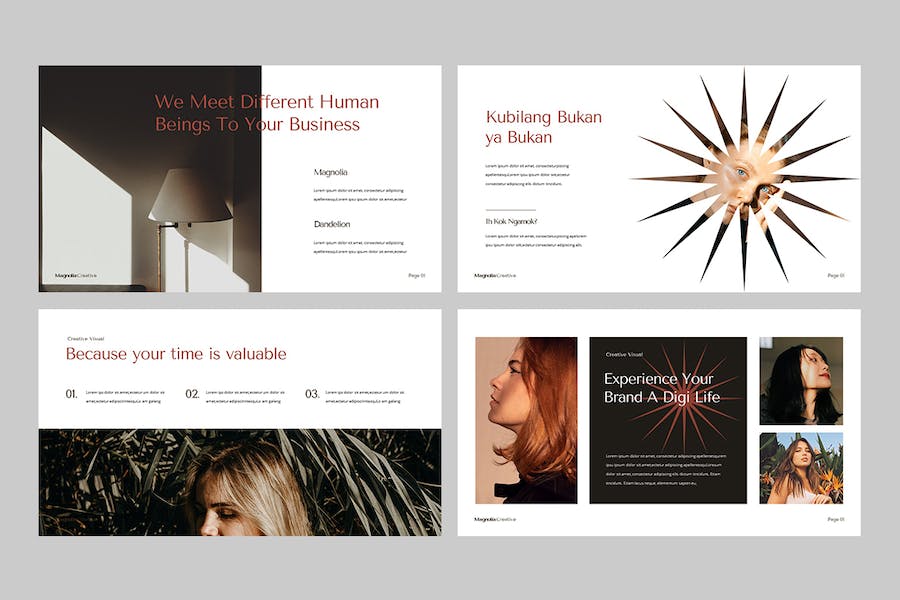 时尚优雅品牌推广展示Keynote模板 - 顶尖PPT