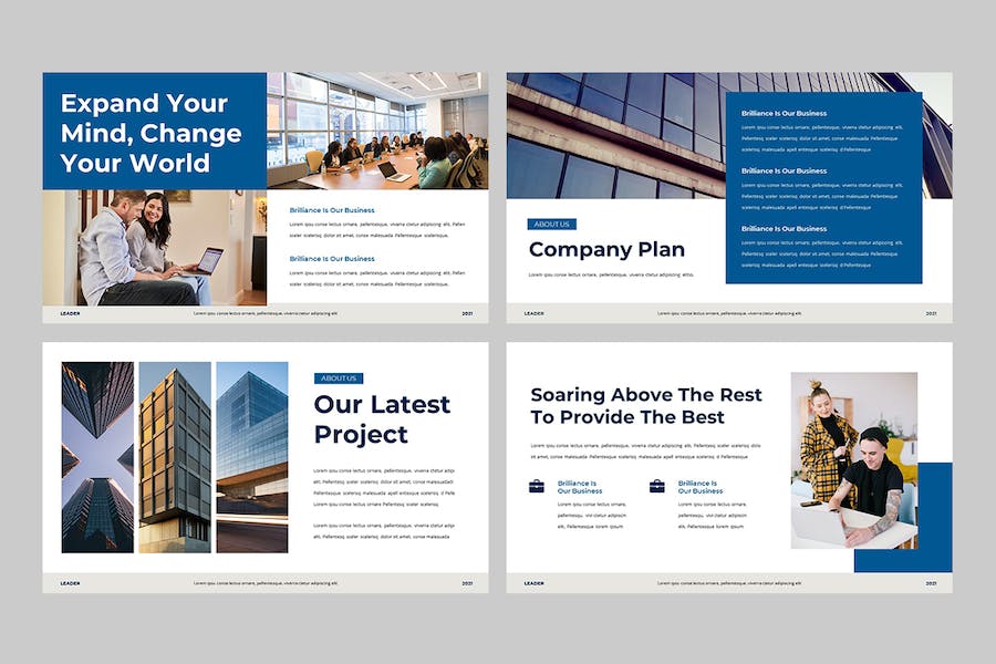 企业领导者业务推介Keynote演示模板 - 顶尖PPT