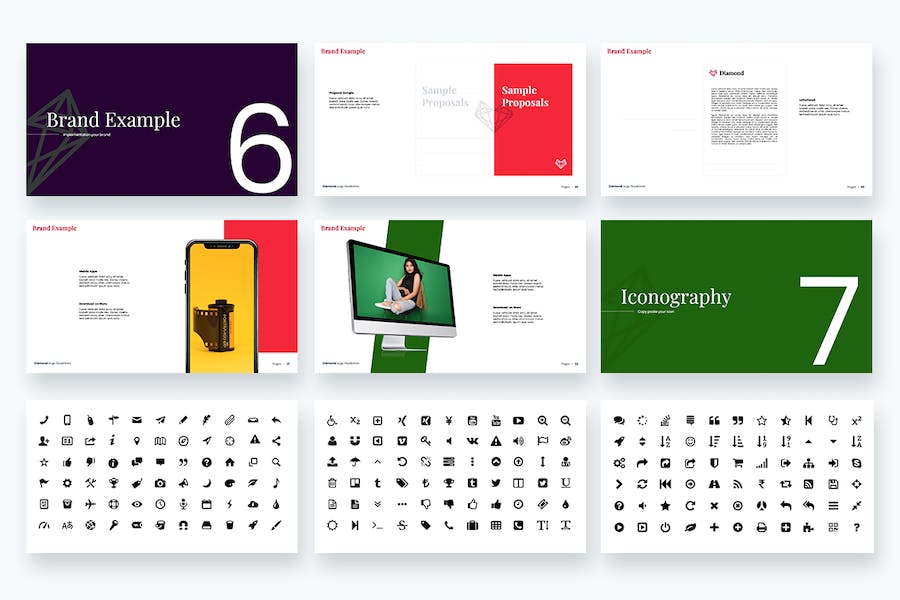 钻石品牌指南keynote模板 - 顶尖PPT