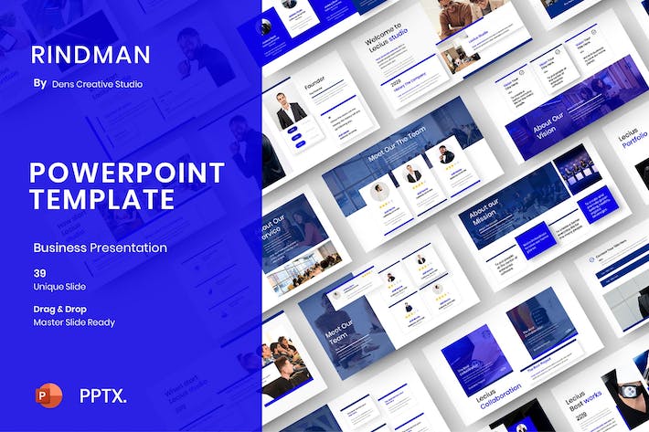 蓝色商务企业介绍工作计划总结通用PPT模板 - 顶尖PPT