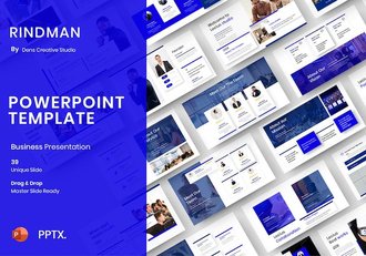 蓝色商务企业介绍工作计划总结通用PPT模板 - 顶尖PPT