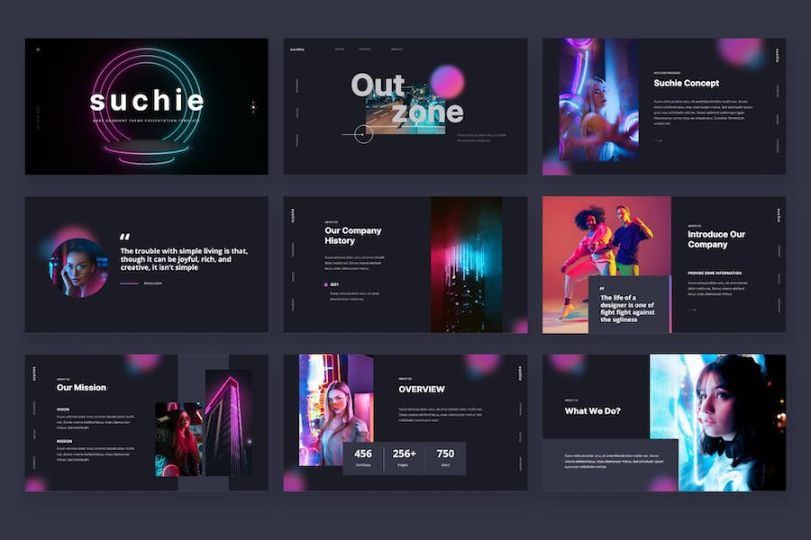 深色渐变主题-keynote模板 - 顶尖PPT