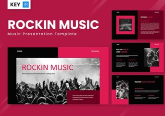 摇滚音乐品牌活动演出Keynote模板 - 顶尖PPT