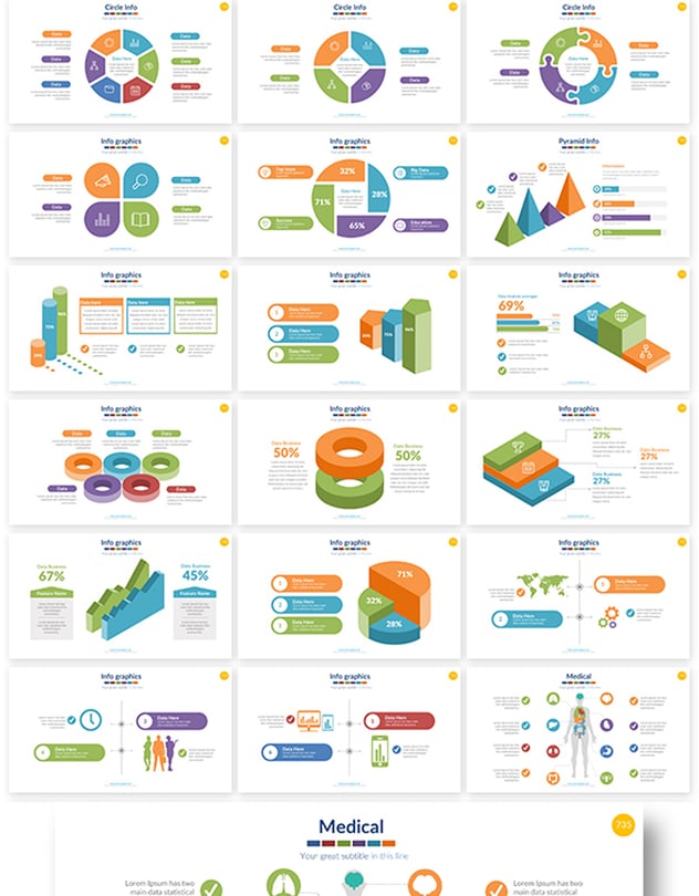 人体结构世界国家地图数据图形合集可keynote模板 - 顶尖PPT