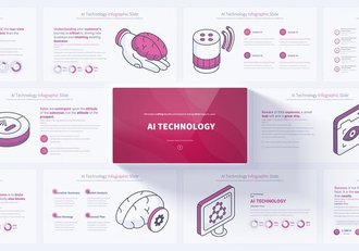 人工智能技术PowerPoint演示模板 - 顶尖PPT