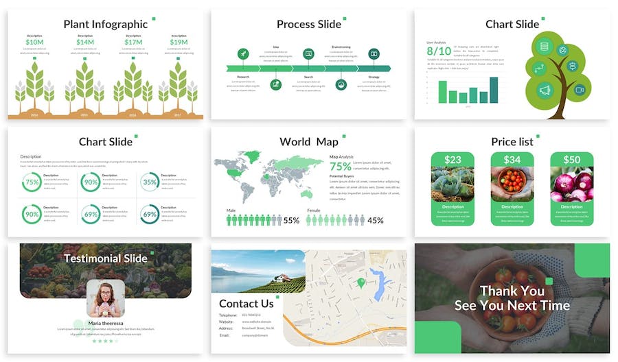 农业种植讲述展示生产管理运营PPT模板 - 顶尖PPT