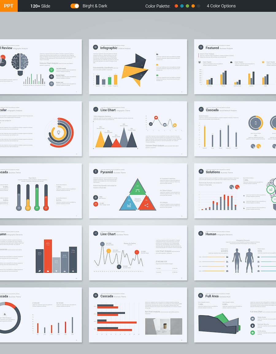 商业创意团队介绍年终工作计划总结PPT模板 - 顶尖PPT