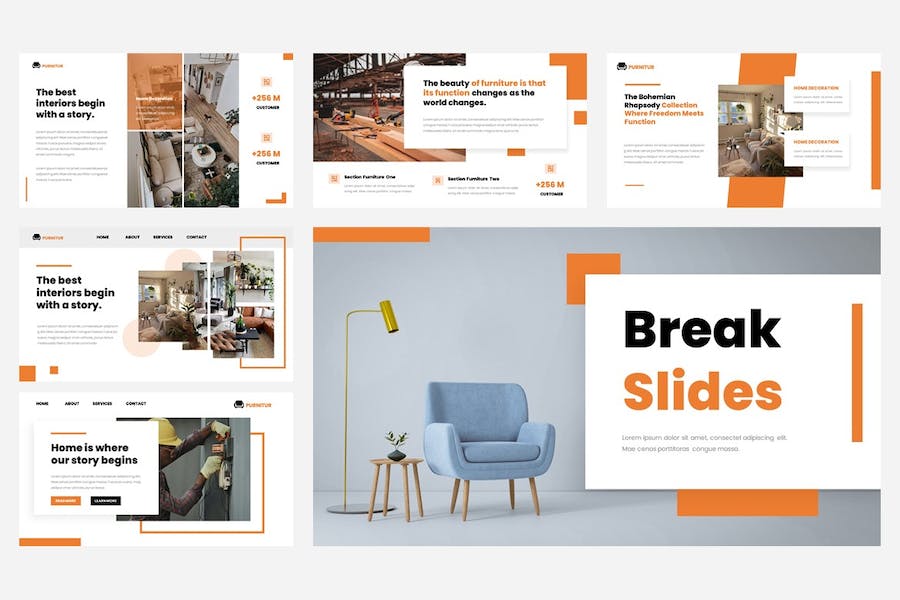 家居装饰家具销售推介方案PPT模板 - 顶尖PPT