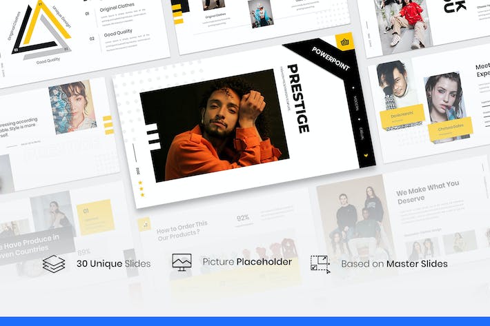 时尚领域威望主题PPT模板 - 顶尖PPT