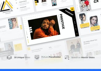 时尚领域威望主题PPT模板 - 顶尖PPT