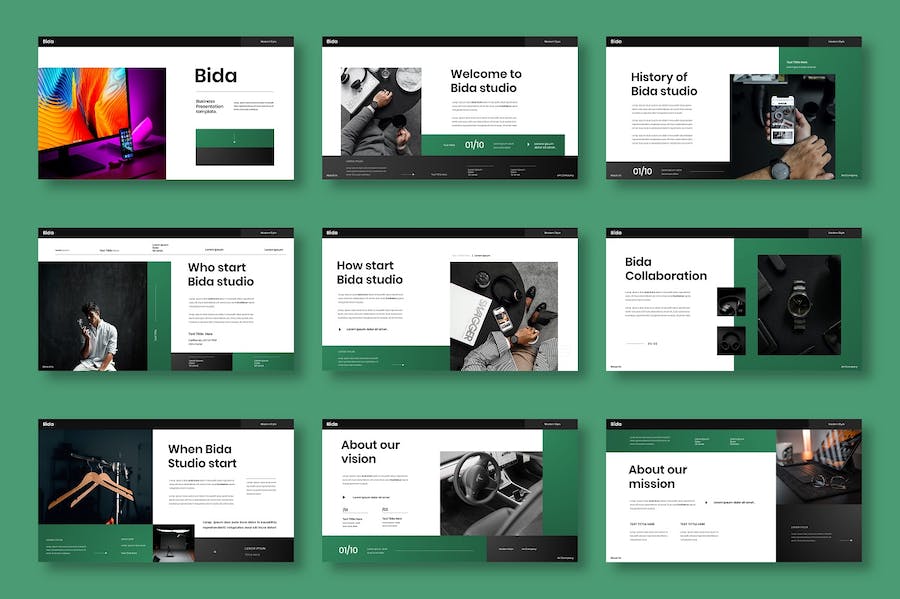 商务业务品牌推广营销Keynote模板 - 顶尖PPT