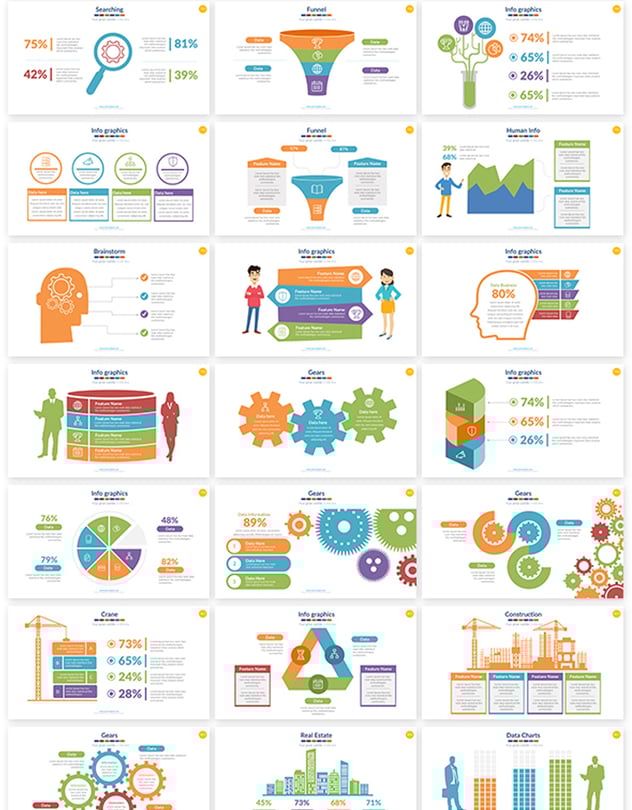 人体结构世界国家地图数据图形合集可keynote模板 - 顶尖PPT