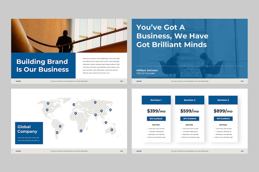 企业领导者业务推介Keynote演示模板 - 顶尖PPT