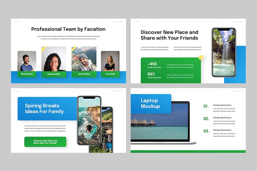 旅行派系主题特色旅游推介Keynote模板 - 顶尖PPT