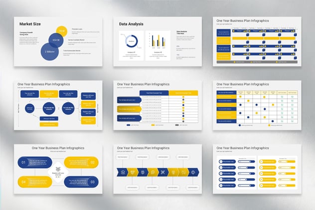 一年业务计划演讲Keynote模板 - 顶尖PPT