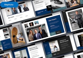 商务业务工作总结汇报Keynote模板 - 顶尖PPT