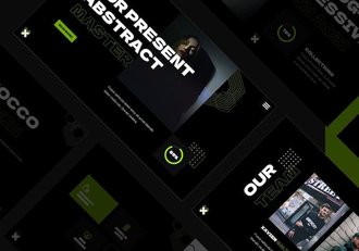 抽象充满活力的keynote模板 - 顶尖PPT