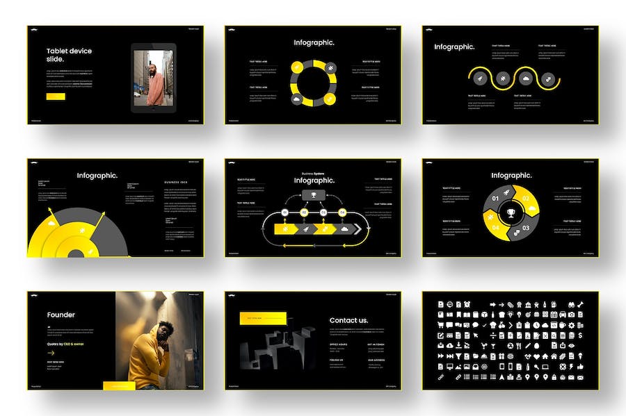 游行活动商务宣传推广Keynote模板 - 顶尖PPT