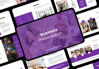 企业综合业务展示汇报PPT模板 - 顶尖PPT