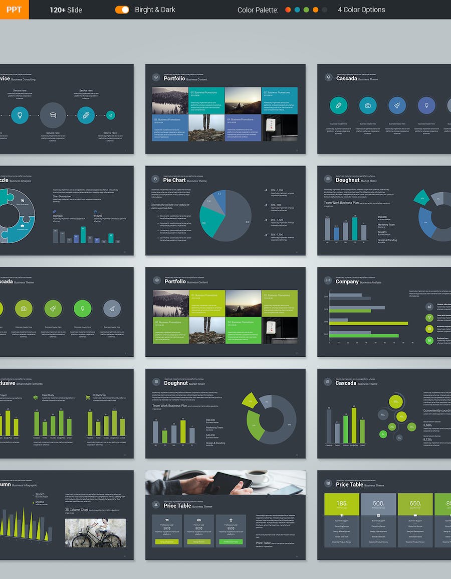 商业创意团队介绍年终工作计划总结PPT模板 - 顶尖PPT