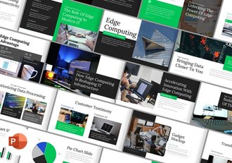 边缘计算技术介绍PPT模板 - 顶尖PPT