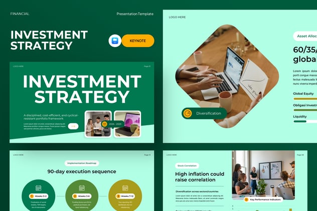 投资策略理财规划方案Keynote模板 - 顶尖PPT