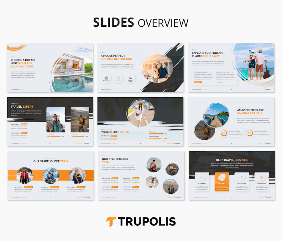 旅游景点介绍及行程规划PPT模板 - 顶尖PPT