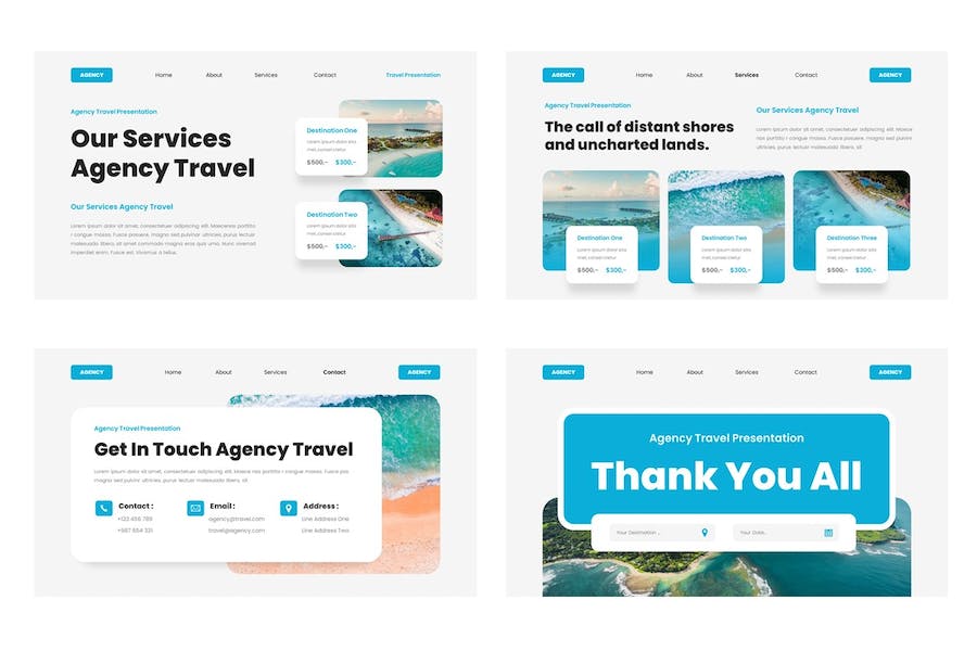 旅游旅行服务推介Keynote模板 - 顶尖PPT