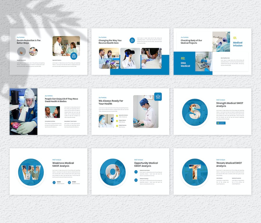 医疗健康医院诊所专业PPT模板 - 顶尖PPT