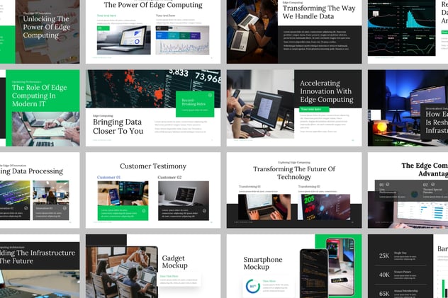 边缘计算技术介绍PPT模板 - 顶尖PPT