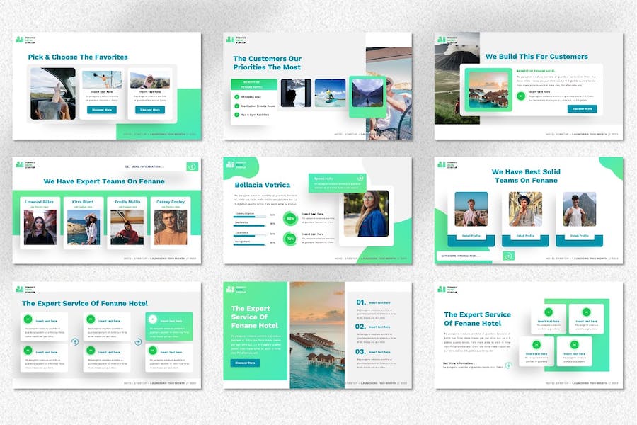 酒店行业创业方案讲述展示Keynote模板 - 顶尖PPT