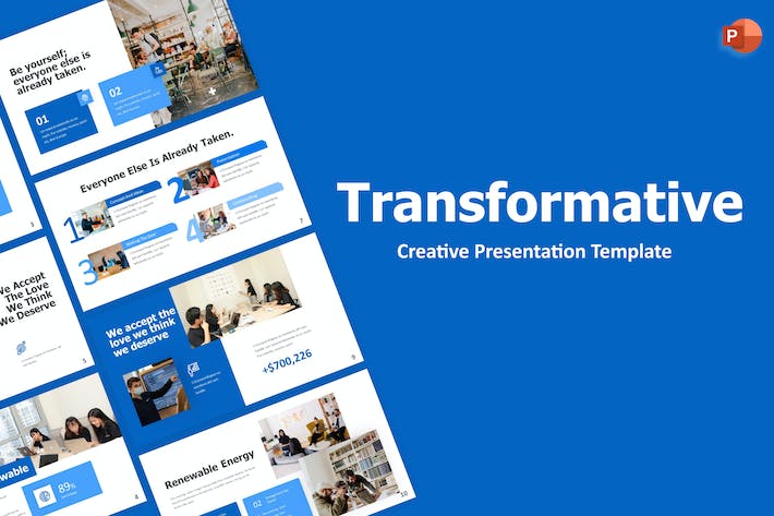 蓝色大气商业计划企业合作团队介绍企业展示多用途商业演示PPT模板 - 顶尖PPT