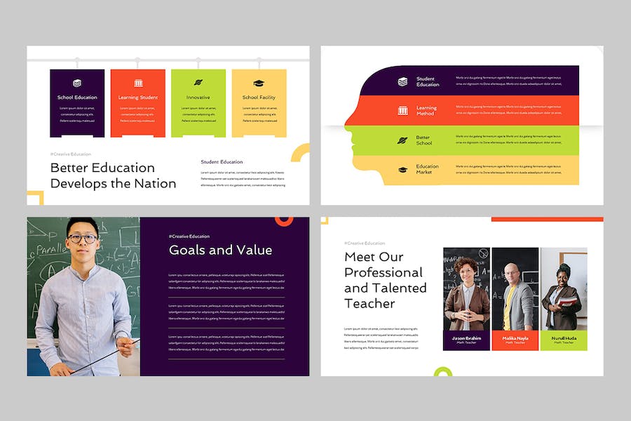 教育培训教学课程内容设计PPT模板 - 顶尖PPT