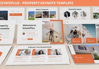 物业公司物业管理中介公司房产租售keynote模板 - 顶尖PPT