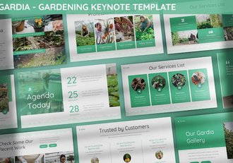 园艺果蔬栽培国外keynote模板 - 顶尖PPT