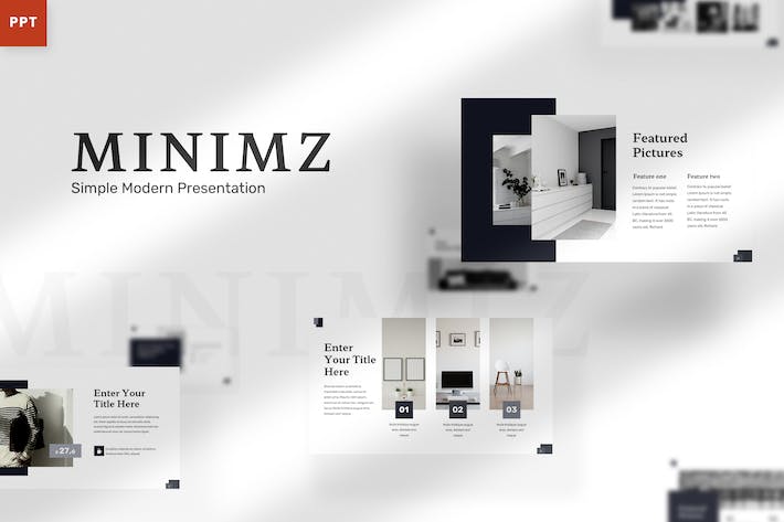 极简商务设计演讲方案PPT模板 - 顶尖PPT