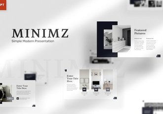 极简商务设计演讲方案PPT模板 - 顶尖PPT