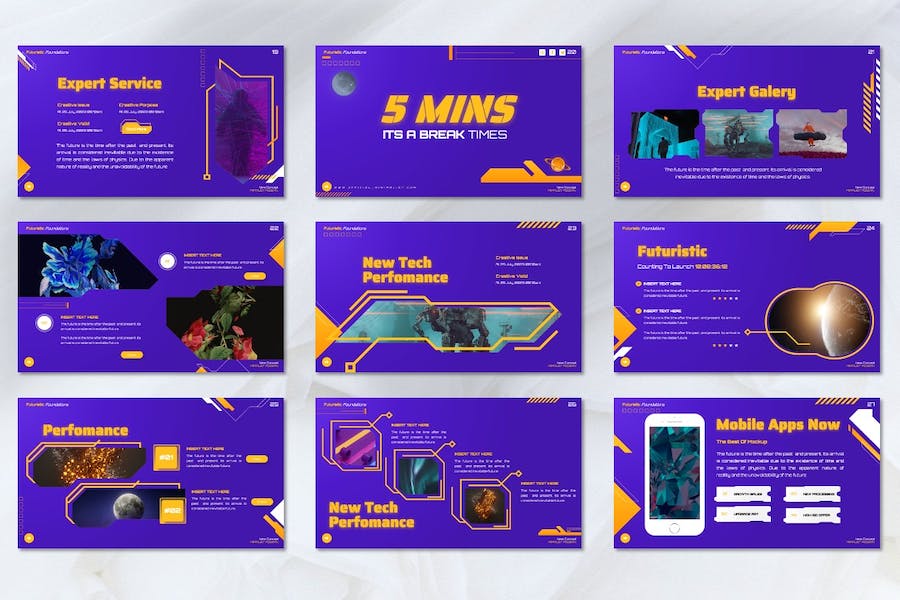 紫色创意多用途商业Keynote模板 - 顶尖PPT