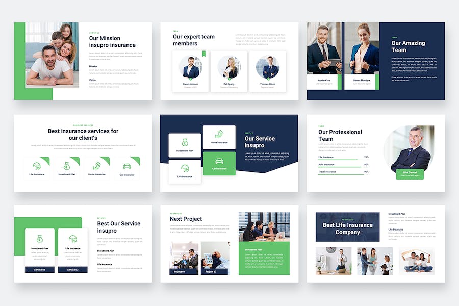 保险理财投资行业PPT模板 - 顶尖PPT