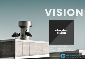 经典视觉简约风格公司介绍PPT模板 - 顶尖PPT