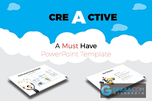 100页蓝色创意PPT模板 - 顶尖PPT