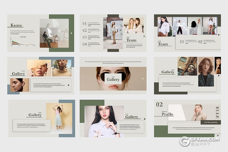 欧美时尚流行杂志风格keynote模板 - 顶尖PPT