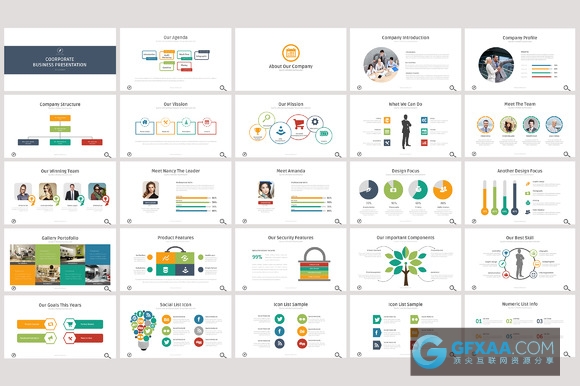 100页简约风格多用途PPT模板 - 顶尖PPT