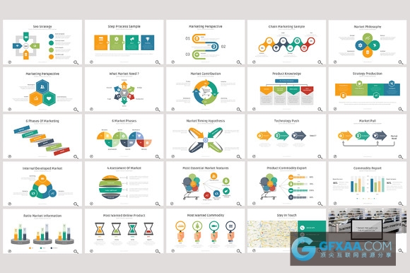 100页简约风格多用途PPT模板 - 顶尖PPT
