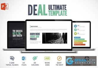 精美动画交互效果PPT模板 - 顶尖PPT